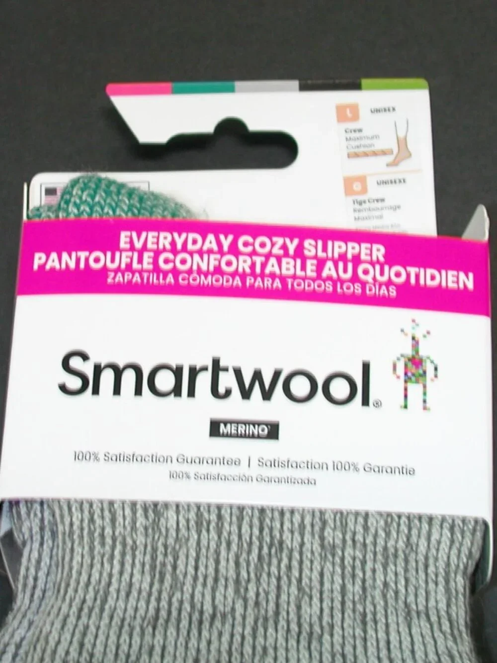 SmartWool Maximum Cushion Cozy Crew Slipper Socks NWT Men's Large